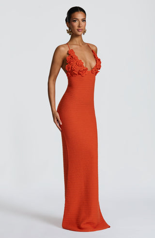 Celaena Maxi Dress - Orange - glavon
