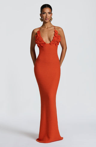 Celaena Maxi Dress - Orange - glavon