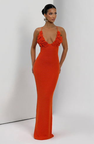 Celaena Maxi Dress - Orange - glavon
