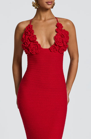 Celaena Maxi Dress - Red - glavon