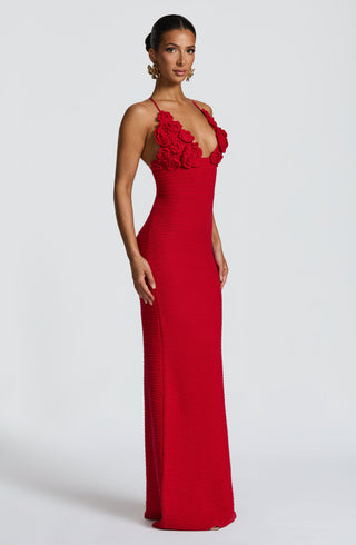 Celaena Maxi Dress - Red - glavon