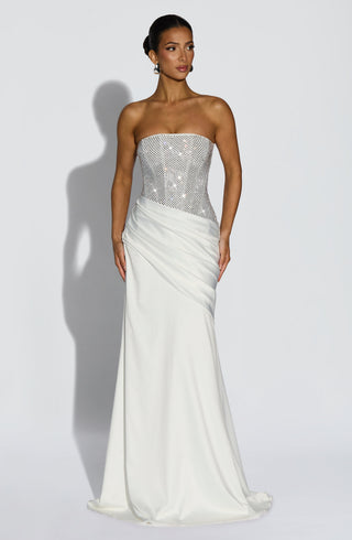 Celestia Maxi Dress - Ivory - glavon