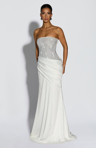 Celestia Maxi Dress - Ivory - glavon