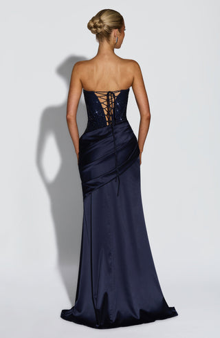 Celestia Maxi Dress - Navy - glavon