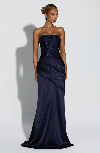 Celestia Maxi Dress - Navy - glavon