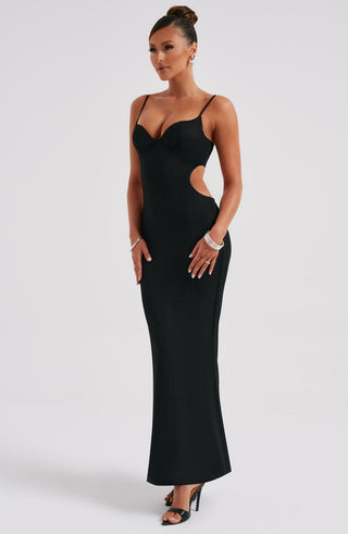 Celine Maxi Dress - Black - glavon