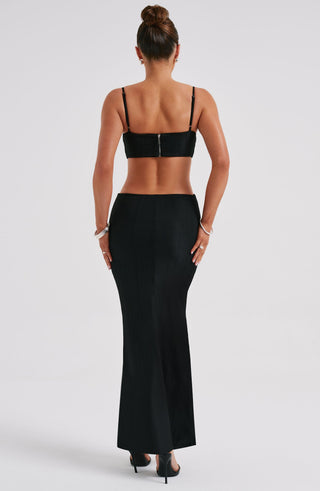 Celine Maxi Dress - Black - glavon
