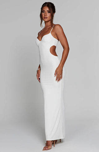 Celine Maxi Dress - White - glavon
