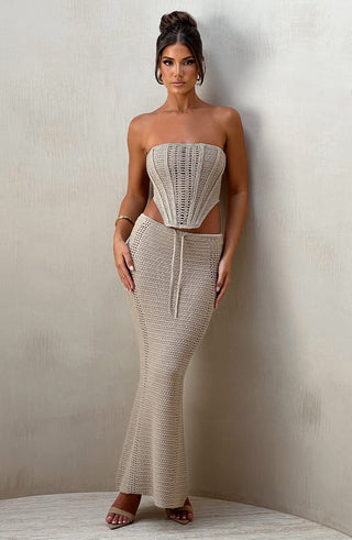 Chayenne Maxi Skirt - Beige - glavon