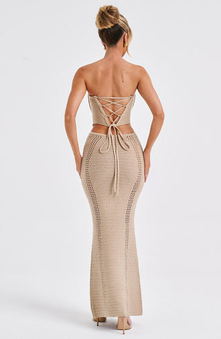 Chayenne Maxi Skirt - Beige - glavon
