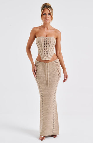 Chayenne Maxi Skirt - Beige - glavon