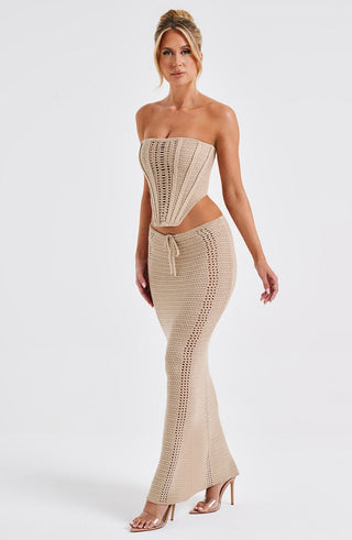 Chayenne Maxi Skirt - Beige - glavon