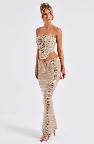 Chayenne Maxi Skirt - Beige - glavon