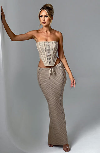 Chayenne Maxi Skirt - Beige - glavon