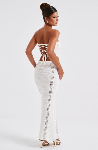Chayenne Maxi Skirt - White - glavon