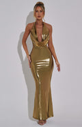 Chrishelle Maxi Dress - Gold - Napalia