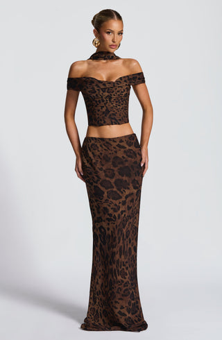 Chrysoula Top - Leopard Print - glavon