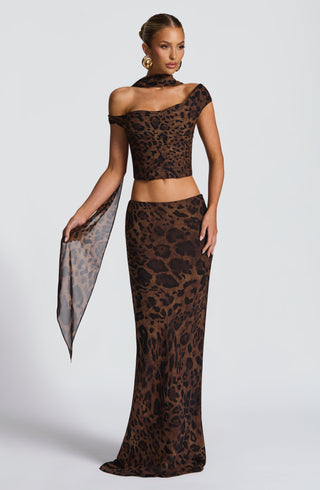 Chrysoula Top - Leopard Print - glavon