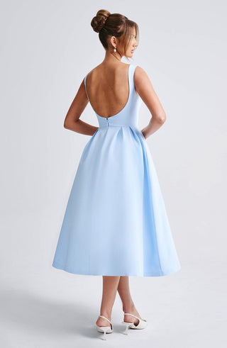 Clarabella Midi Dress - Blue - glavon