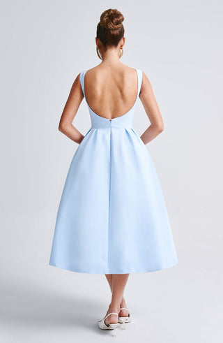 Clarabella Midi Dress - Blue - glavon