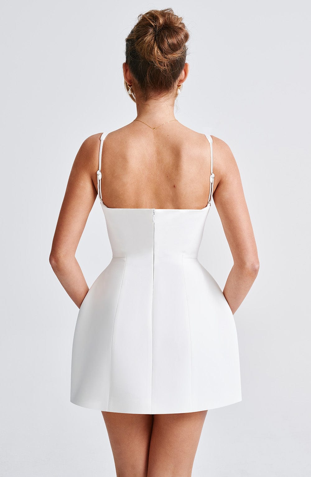 Claretta Mini Dress Ivory - Napalia