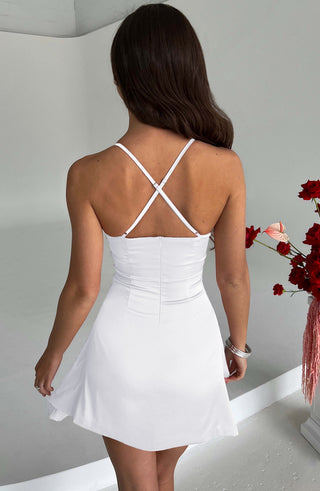 Clarise Mini Dress - Ivory - glavon