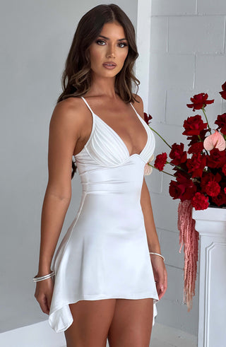 Clarise Mini Dress - Ivory - glavon