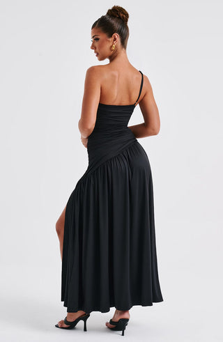 Claudia Maxi Dress - Black - glavon