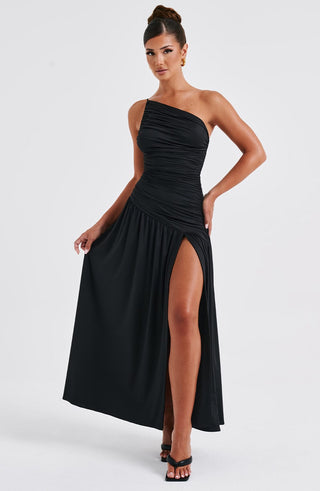 Claudia Maxi Dress - Black - glavon