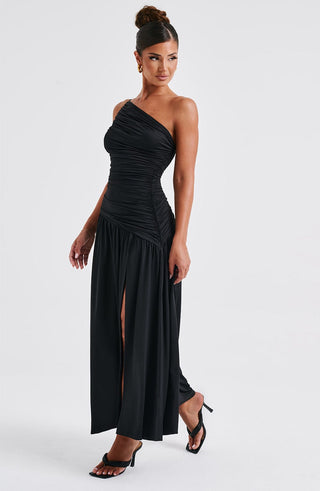 Claudia Maxi Dress - Black - glavon