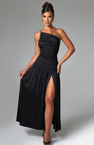 Claudia Maxi Dress - Black - glavon
