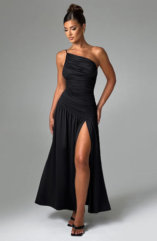 Claudia Maxi Dress - Black - glavon
