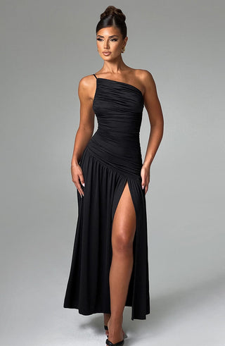 Claudia Maxi Dress - Black - glavon