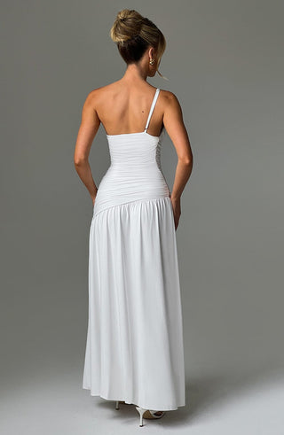 Claudia Maxi Dress - White - glavon