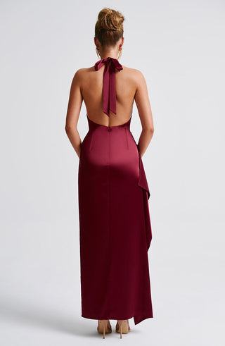 Colette Maxi Dress - Burgundy - glavon