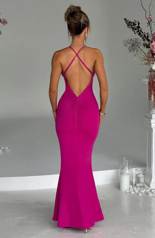 Constantina Maxi Dress - Hot Pink - glavon