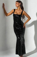 Corinne Maxi Dress - Black - Napalia