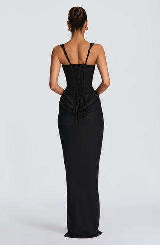 Cornelia Maxi Dress - Black - glavon