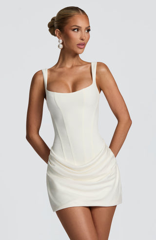 Cornelia Mini Dress - Ivory - glavon