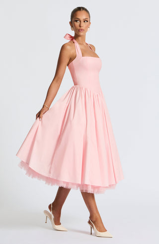 Cressida Midi Dress - Blush - glavon
