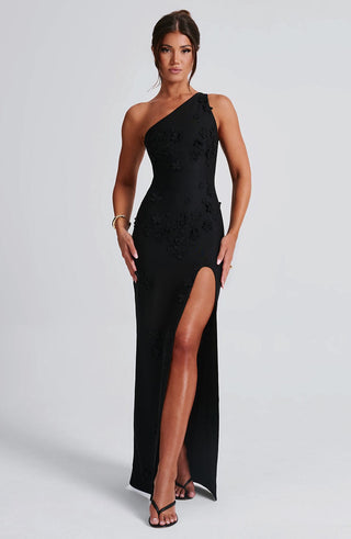 Cynthia Maxi Dress - Black - glavon