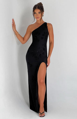 Cynthia Maxi Dress - Black - glavon