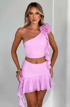 Daina Mini Skirt - Pink - Napalia