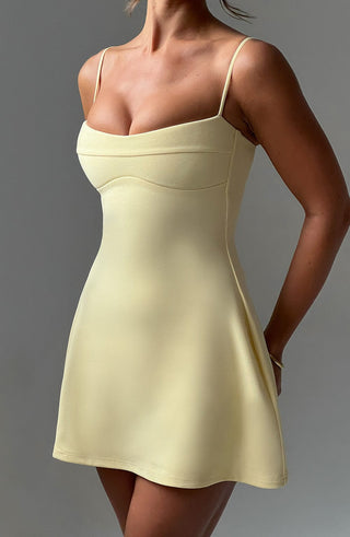 Dakota Mini Dress - Lemon - glavon