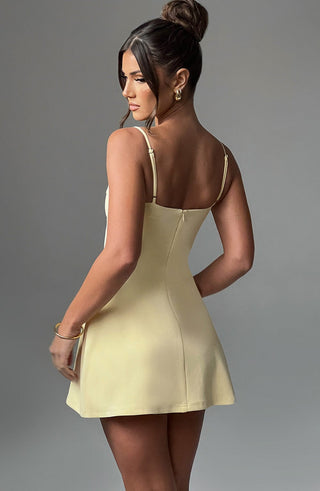 Dakota Mini Dress - Lemon - glavon