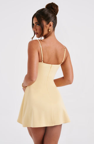 Dakota Mini Dress - Lemon - glavon