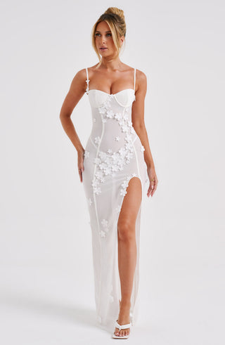 Dalary Maxi Dress - Ivory - glavon