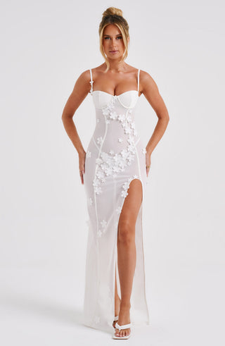 Dalary Maxi Dress - Ivory - glavon