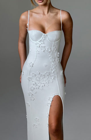 Dalary Maxi Dress - Ivory Lined - glavon