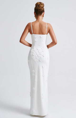 Dalary Maxi Dress - Ivory Lined - glavon